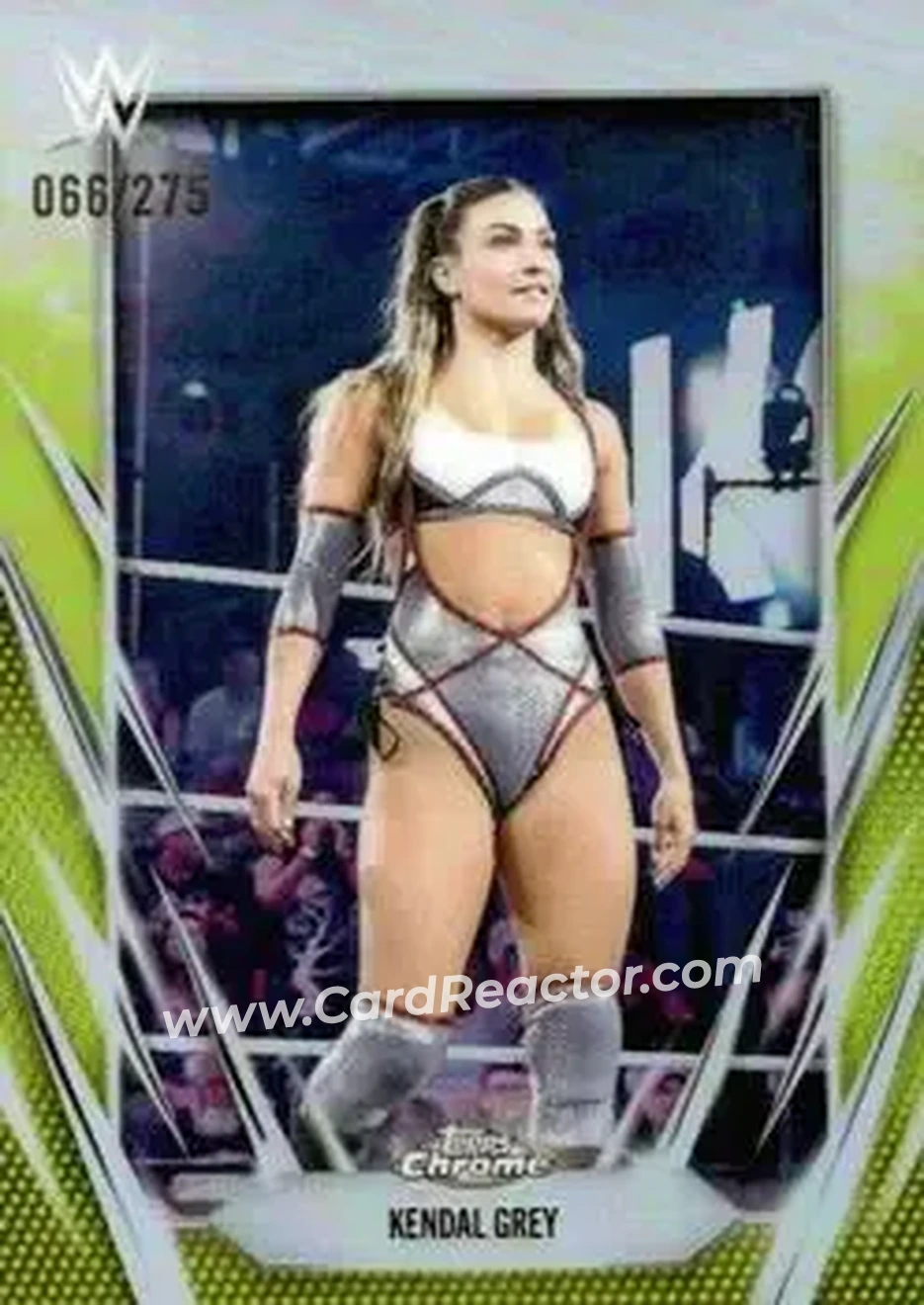 2026 Topps Chrome WWE - Yellow Refractor #148 - Kendal Grey - Front