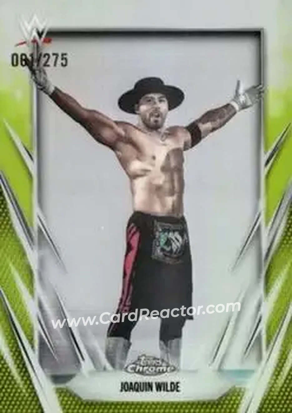 2026 Topps Chrome WWE - Yellow Refractor #151 - Joaquin Wilde - Front