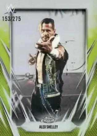 2026 Topps Chrome WWE - Yellow Refractor #152 - Alex Shelley