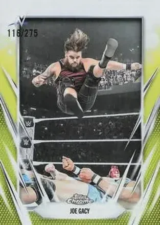 2026 Topps Chrome WWE - Yellow Refractor #153 - Joe Gacy