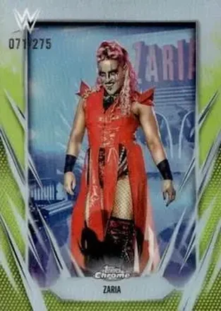 2026 Topps Chrome WWE - Yellow Refractor #158 - Zaria