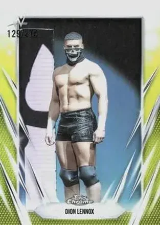 2026 Topps Chrome WWE - Yellow Refractor #160 - Dion Lennox
