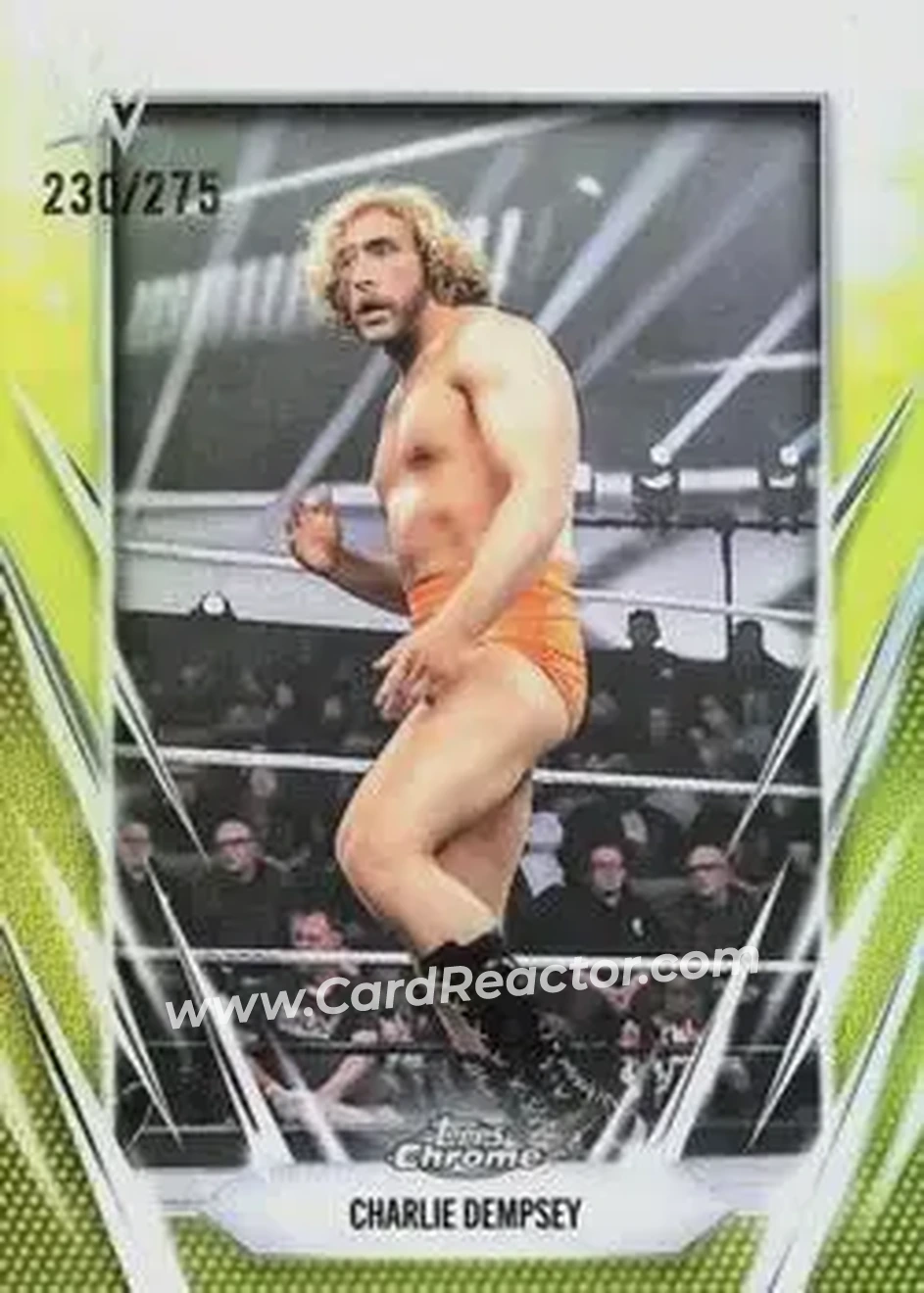 2026 Topps Chrome WWE - Yellow Refractor #163 - Charlie Dempsey - Front