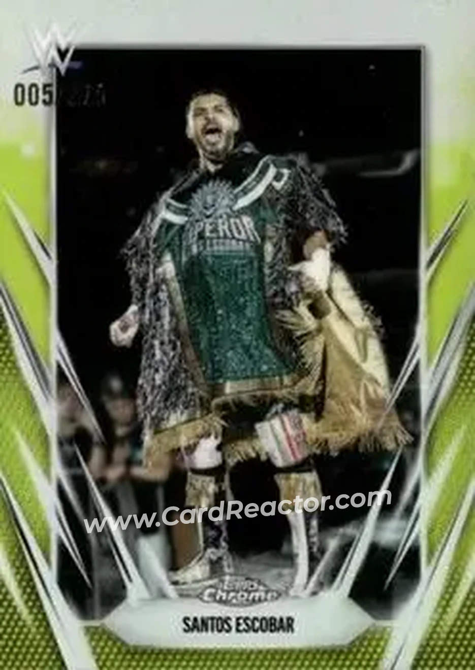 2026 Topps Chrome WWE - Yellow Refractor #164 - Santos Escobar - Front