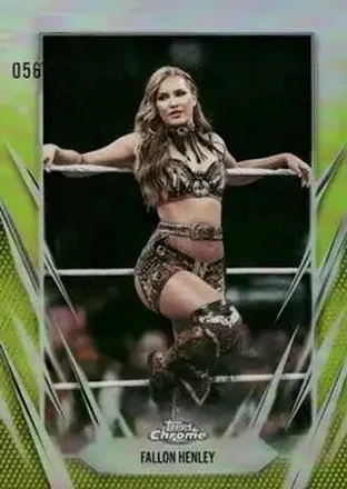 2026 Topps Chrome WWE - Yellow Refractor #165 - Fallon Henley