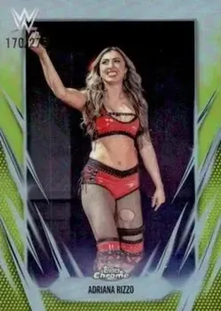 2026 Topps Chrome WWE - Yellow Refractor #167 - Adriana Rizzo