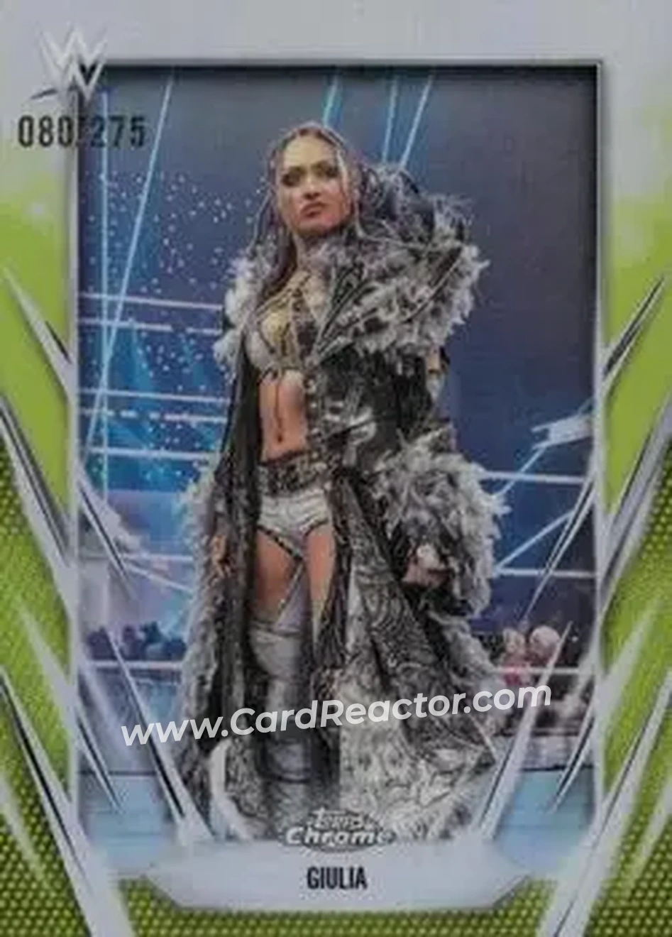 2026 Topps Chrome WWE - Yellow Refractor #169 - Giulia - Front