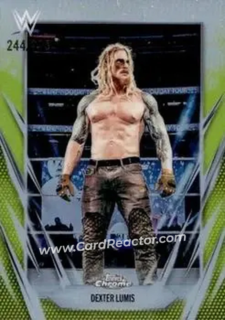 2026 Topps Chrome WWE - Yellow Refractor #171 - Dexter Lumis - Front
