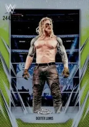 2026 Topps Chrome WWE - Yellow Refractor #171 - Dexter Lumis