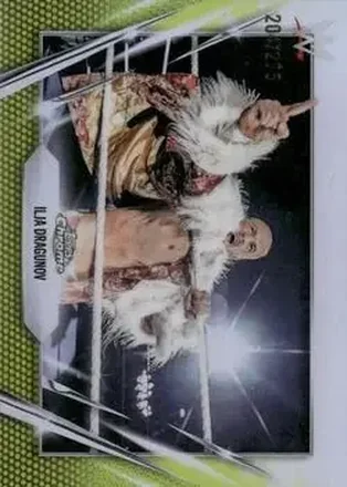 2026 Topps Chrome WWE - Yellow Refractor #173 - Ilja Dragunov