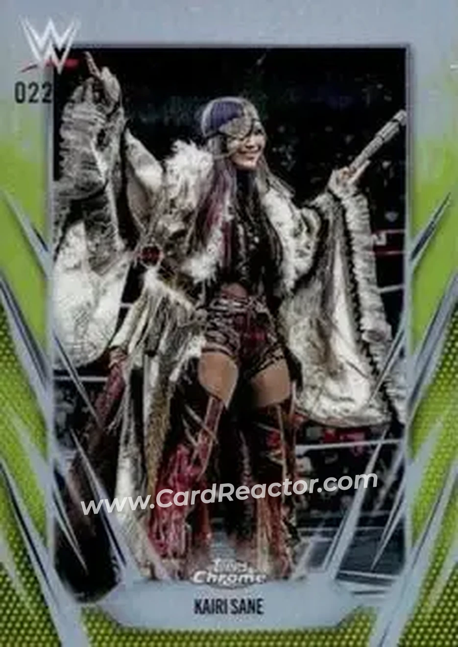 2026 Topps Chrome WWE - Yellow Refractor #174 - Kairi Sane - Front