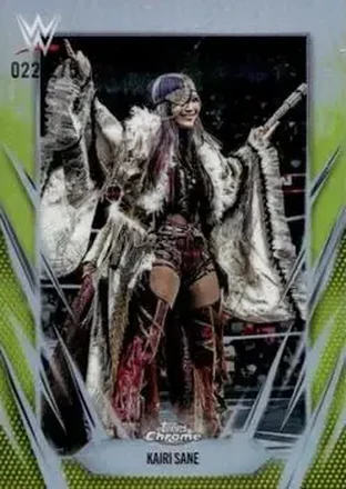 2026 Topps Chrome WWE - Yellow Refractor #174 - Kairi Sane