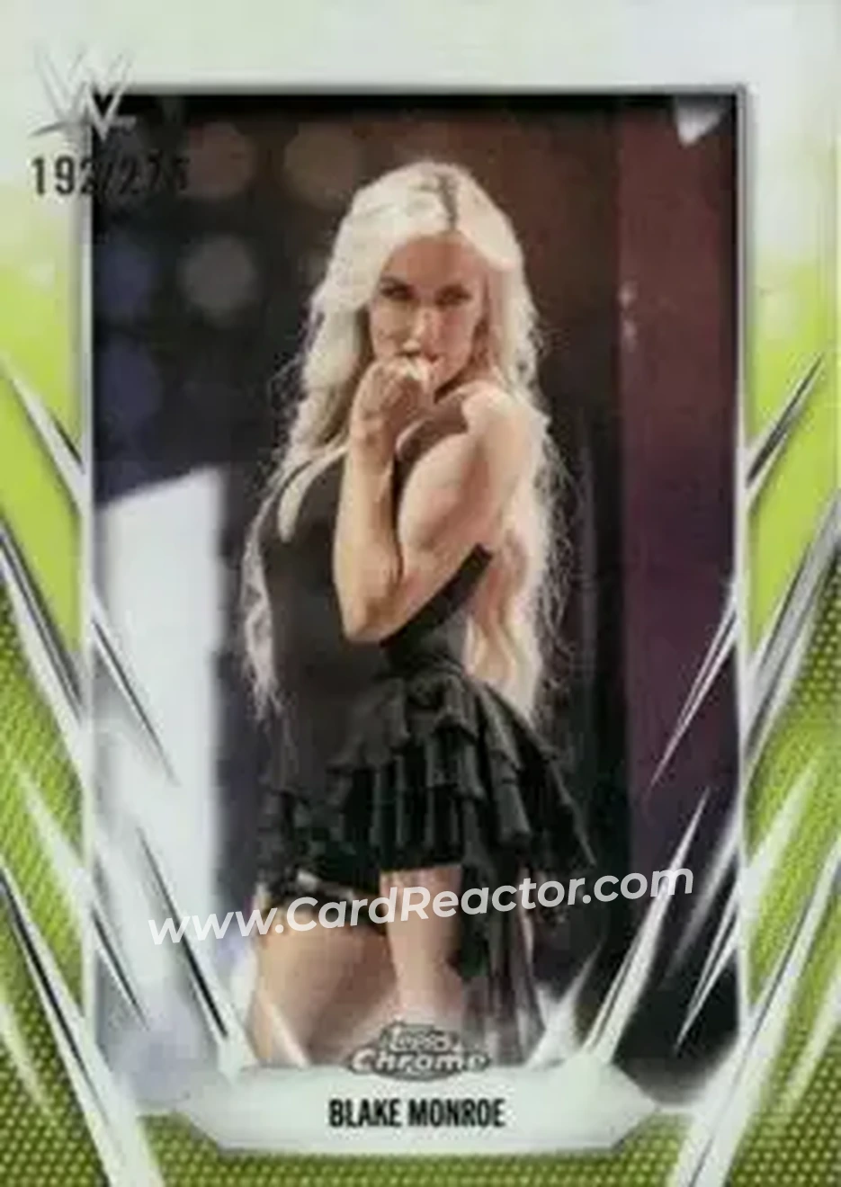 2026 Topps Chrome WWE - Yellow Refractor #176 - Mariah May - Front 2026 Topps Chrome WWE - Yellow Refractor #176 - Mariah May - Front