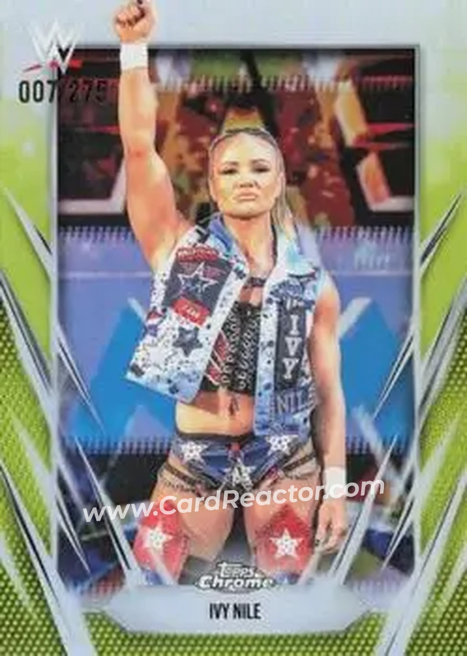 2026 Topps Chrome WWE - Yellow Refractor #181 - Ivy Nile - Front