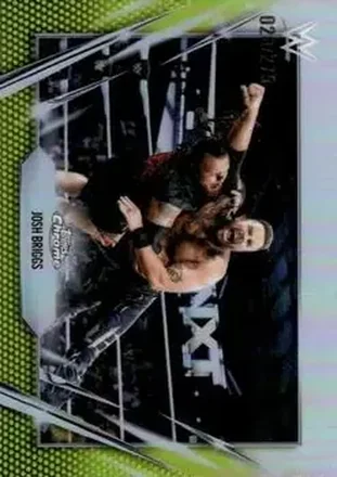 2026 Topps Chrome WWE - Yellow Refractor #187 - Josh Briggs