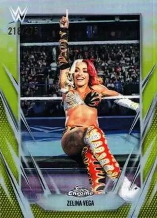 2026 Topps Chrome WWE - Yellow Refractor #189 - Zelina Vega