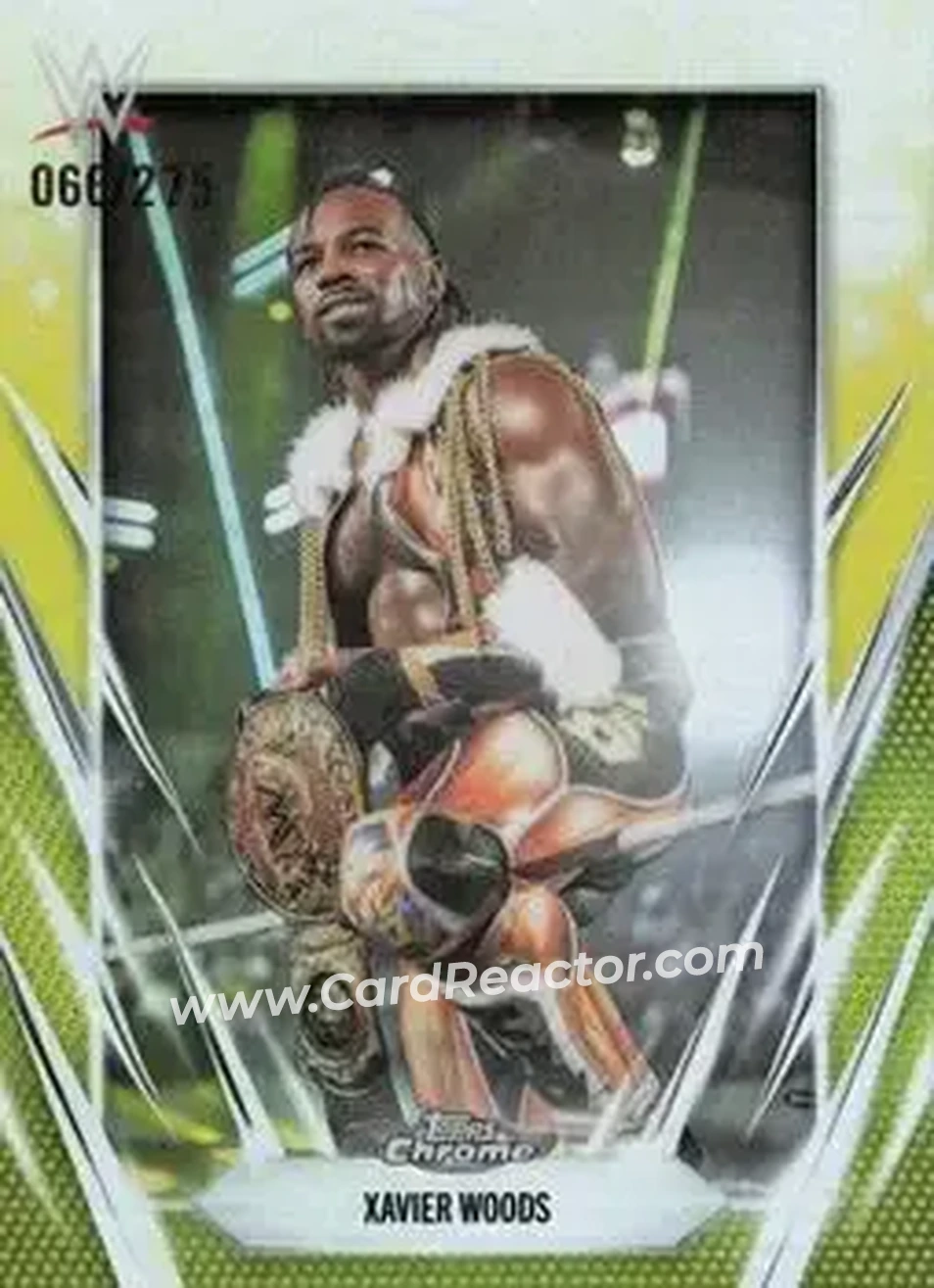 2026 Topps Chrome WWE - Yellow Refractor #192 - Xavier Woods - Front