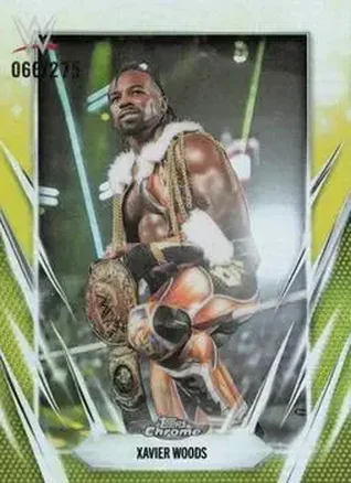 2026 Topps Chrome WWE - Yellow Refractor #192 - Xavier Woods