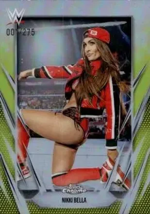 2026 Topps Chrome WWE - Yellow Refractor #194 - Nikki Bella