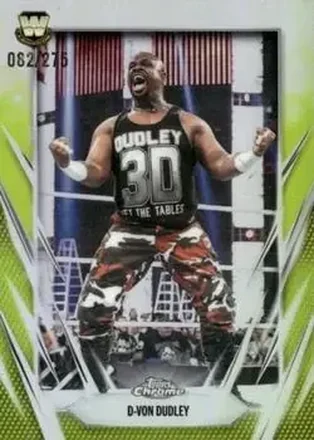 2026 Topps Chrome WWE - Yellow Refractor #198 - D-Von Dudley