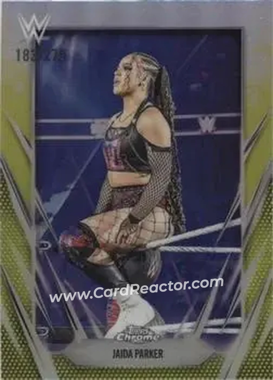 2026 Topps Chrome WWE - Yellow Refractor #200 - Jaida Parker - Front