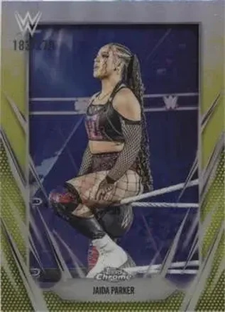 2026 Topps Chrome WWE - Yellow Refractor #200 - Jaida Parker