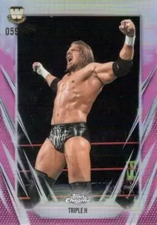 2026 Topps Chrome WWE - Pink Refractor #4 - Hunter Hearst Helmsley