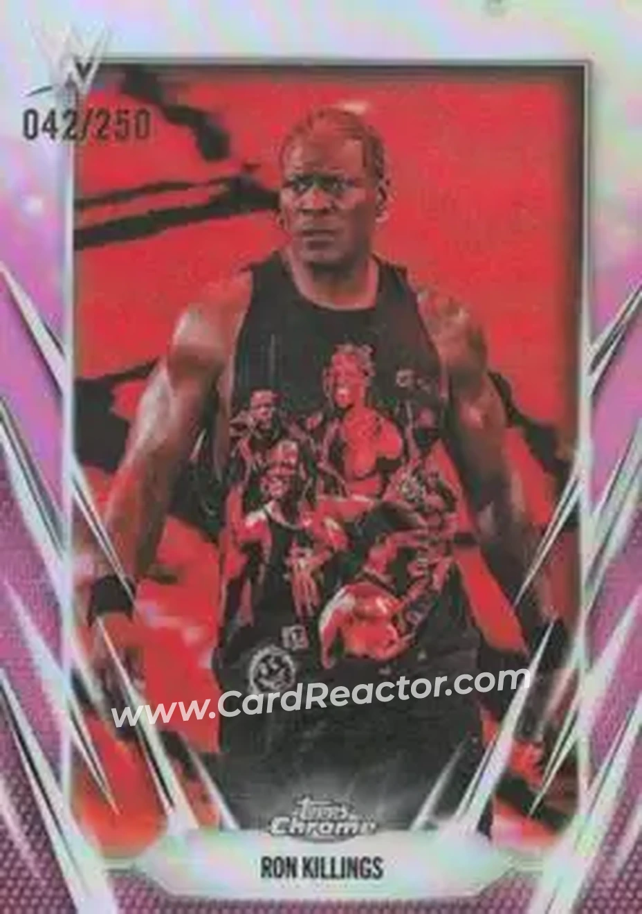2026 Topps Chrome WWE - Pink Refractor #14 - R-Truth - Front