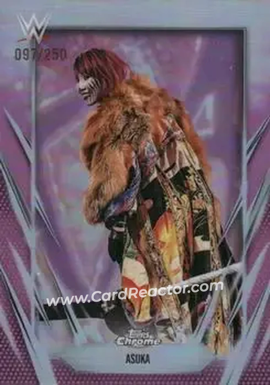 2026 Topps Chrome WWE - Pink Refractor #27 - Asuka - Front