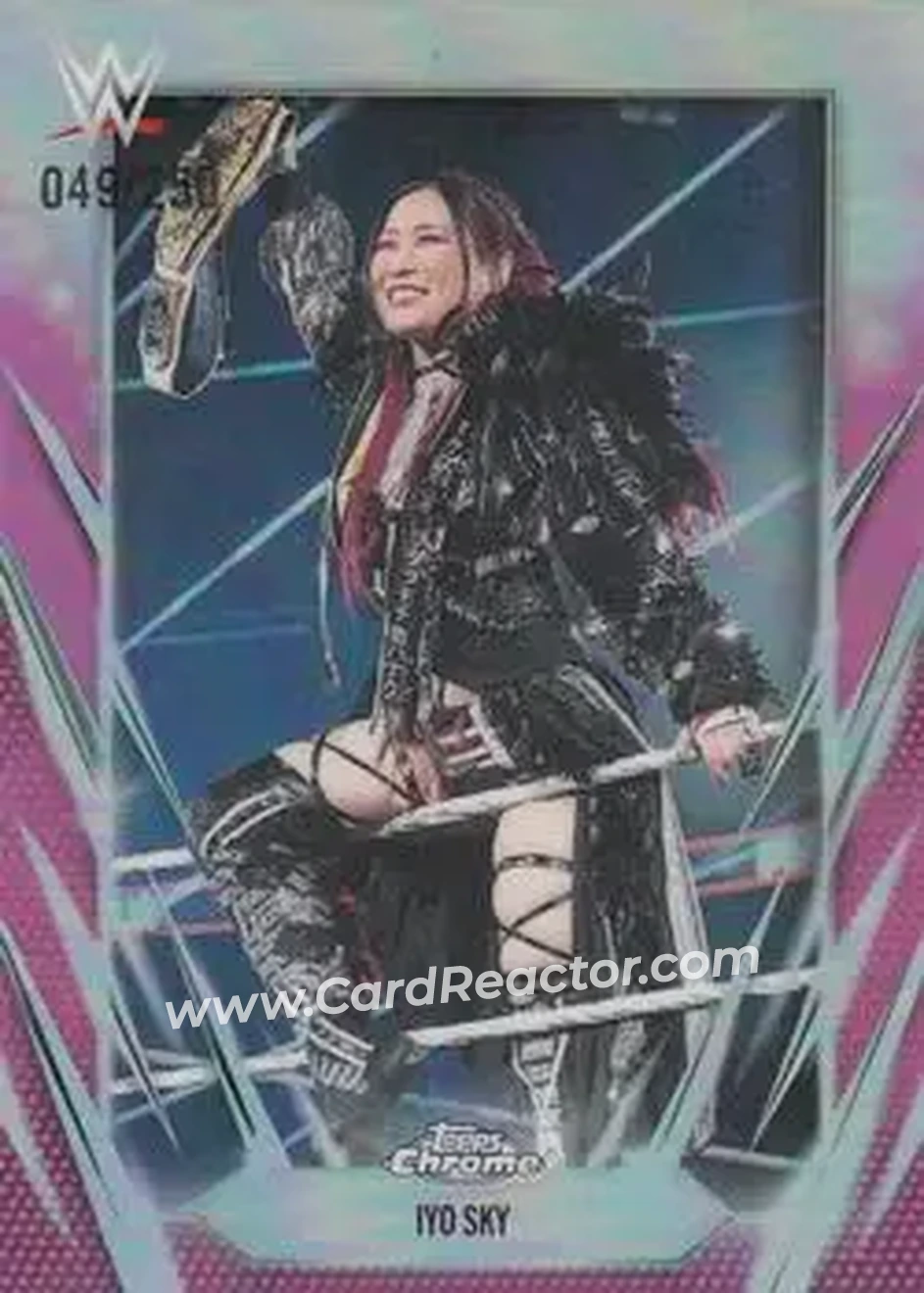 2026 Topps Chrome WWE - Pink Refractor #35 - Iyo Sky - Front