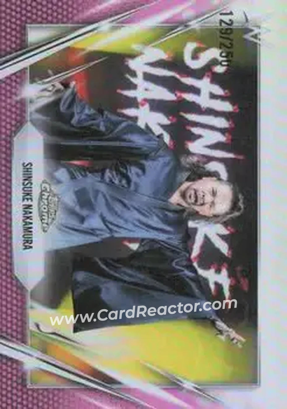 2026 Topps Chrome WWE - Pink Refractor #36 - Shinsuke Nakamura - Front