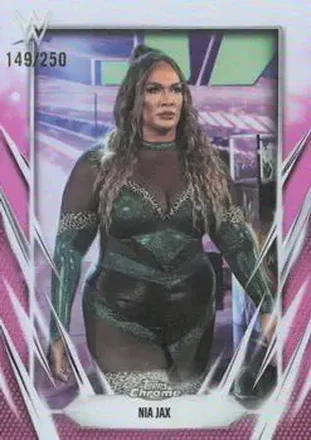 2026 Topps Chrome WWE - Pink Refractor #37 - Nia Jax