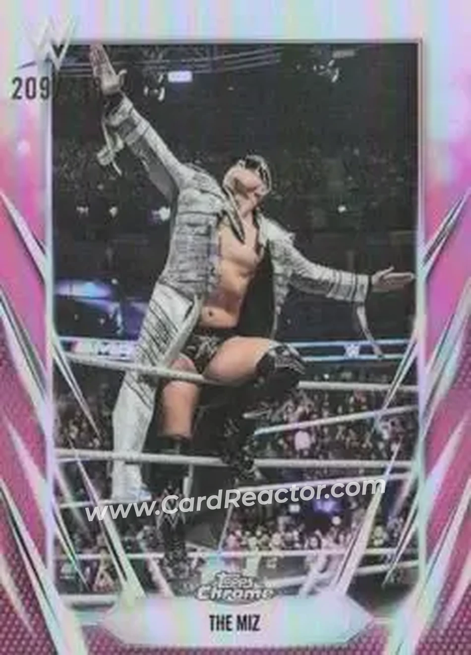 2026 Topps Chrome WWE - Pink Refractor #48 - The Miz - Front