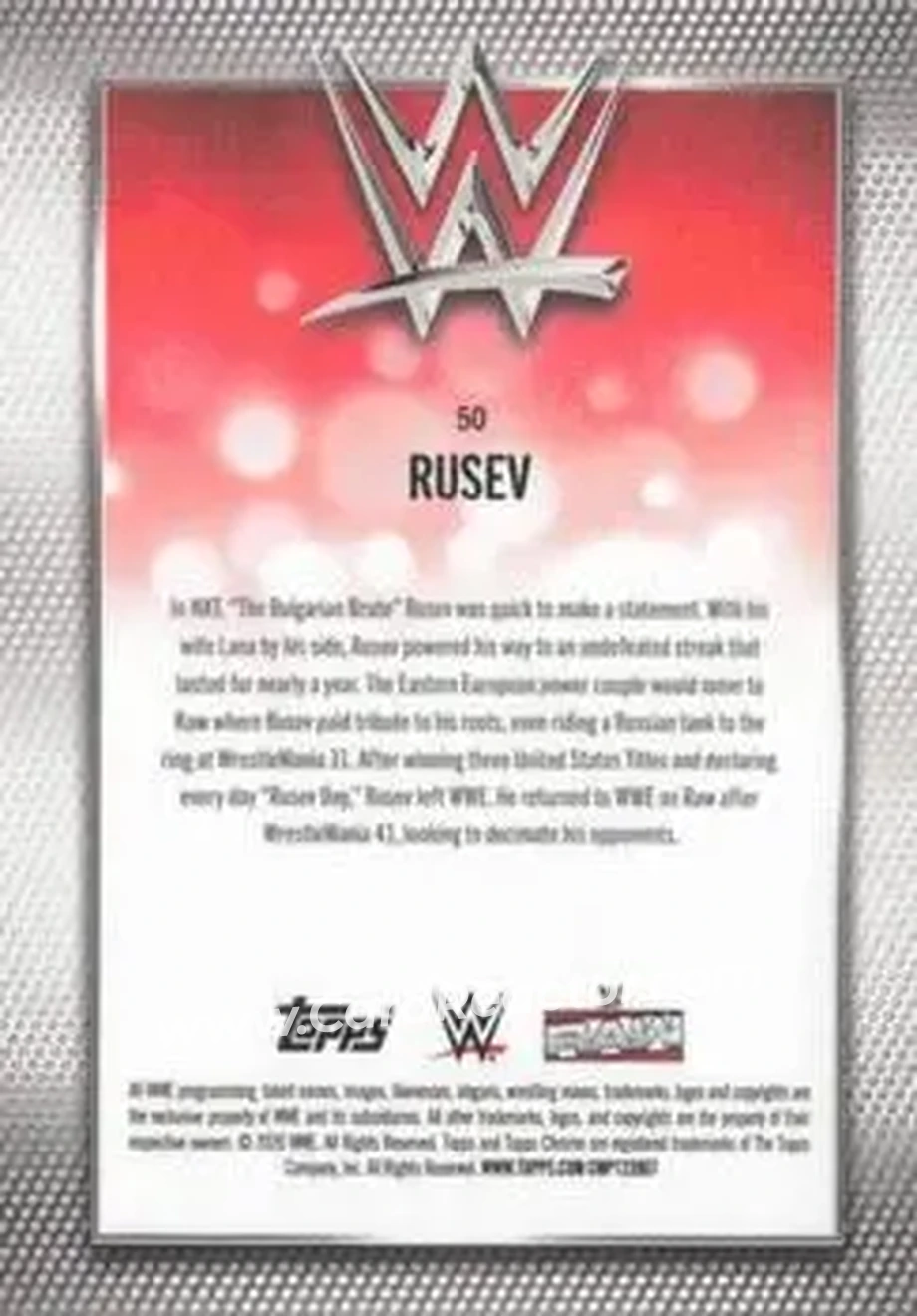 2026 Topps Chrome WWE - Pink Refractor #50 - Miro - Back