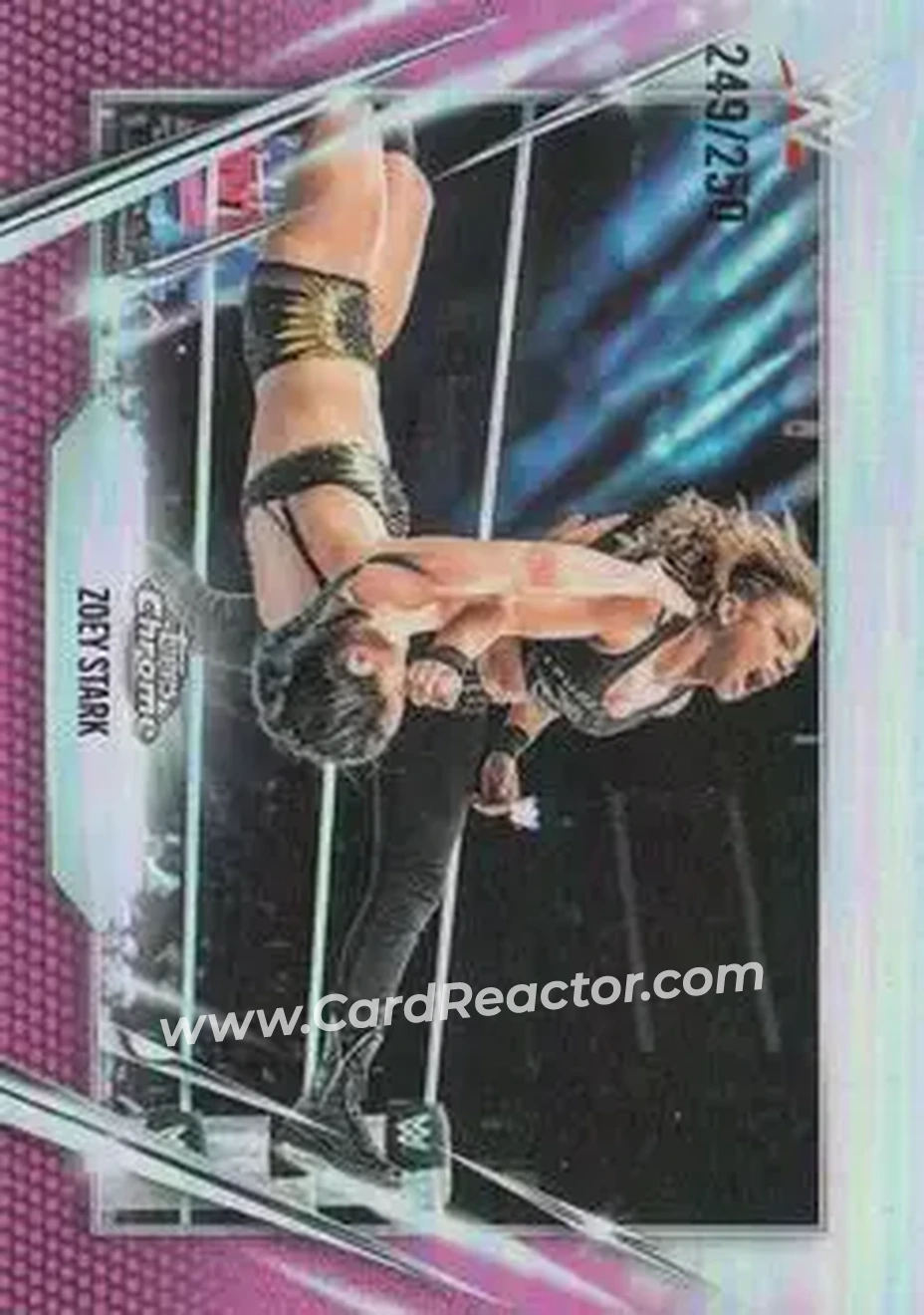 2026 Topps Chrome WWE - Pink Refractor #60 - Zoey Stark - Front