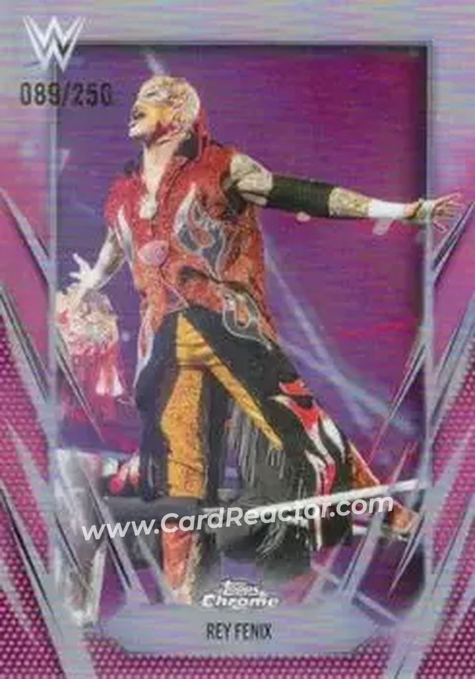 2026 Topps Chrome WWE - Pink Refractor #79 - Rey Fenix - Front