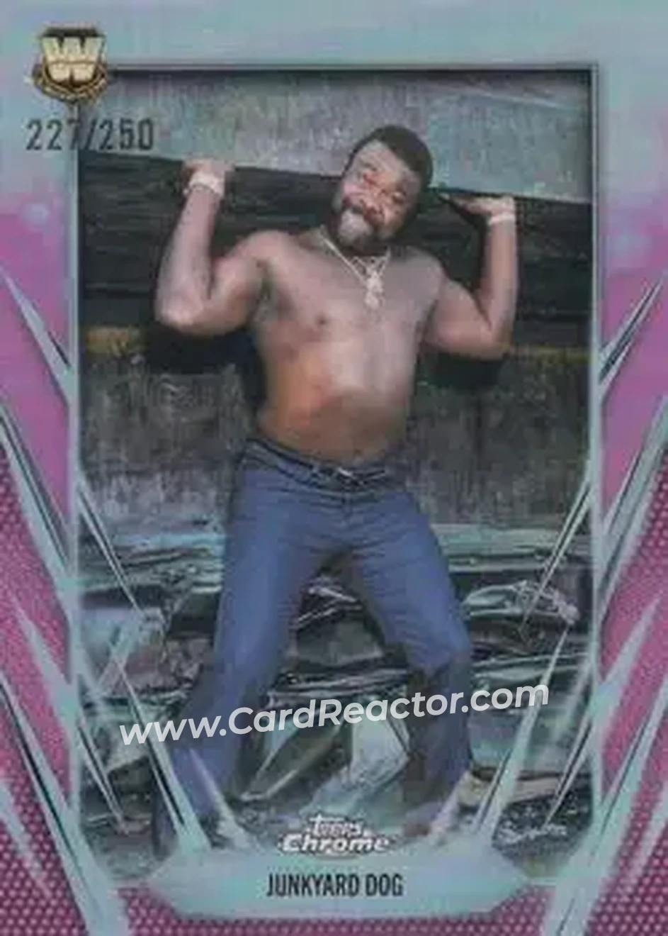 2026 Topps Chrome WWE - Pink Refractor #102 - The Junkyard Dog - Front