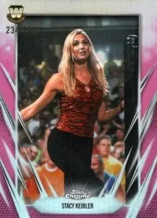 2026 Topps Chrome WWE - Pink Refractor #121 - Stacy Keibler
