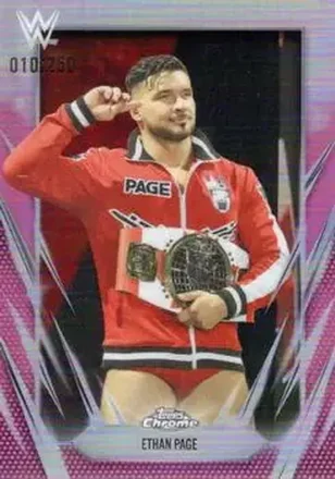 2026 Topps Chrome WWE - Pink Refractor #133 - Ethan Page