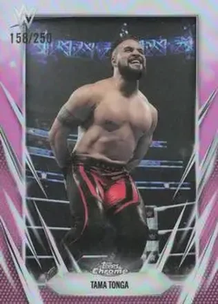 2026 Topps Chrome WWE - Pink Refractor #197 - Tama Tonga