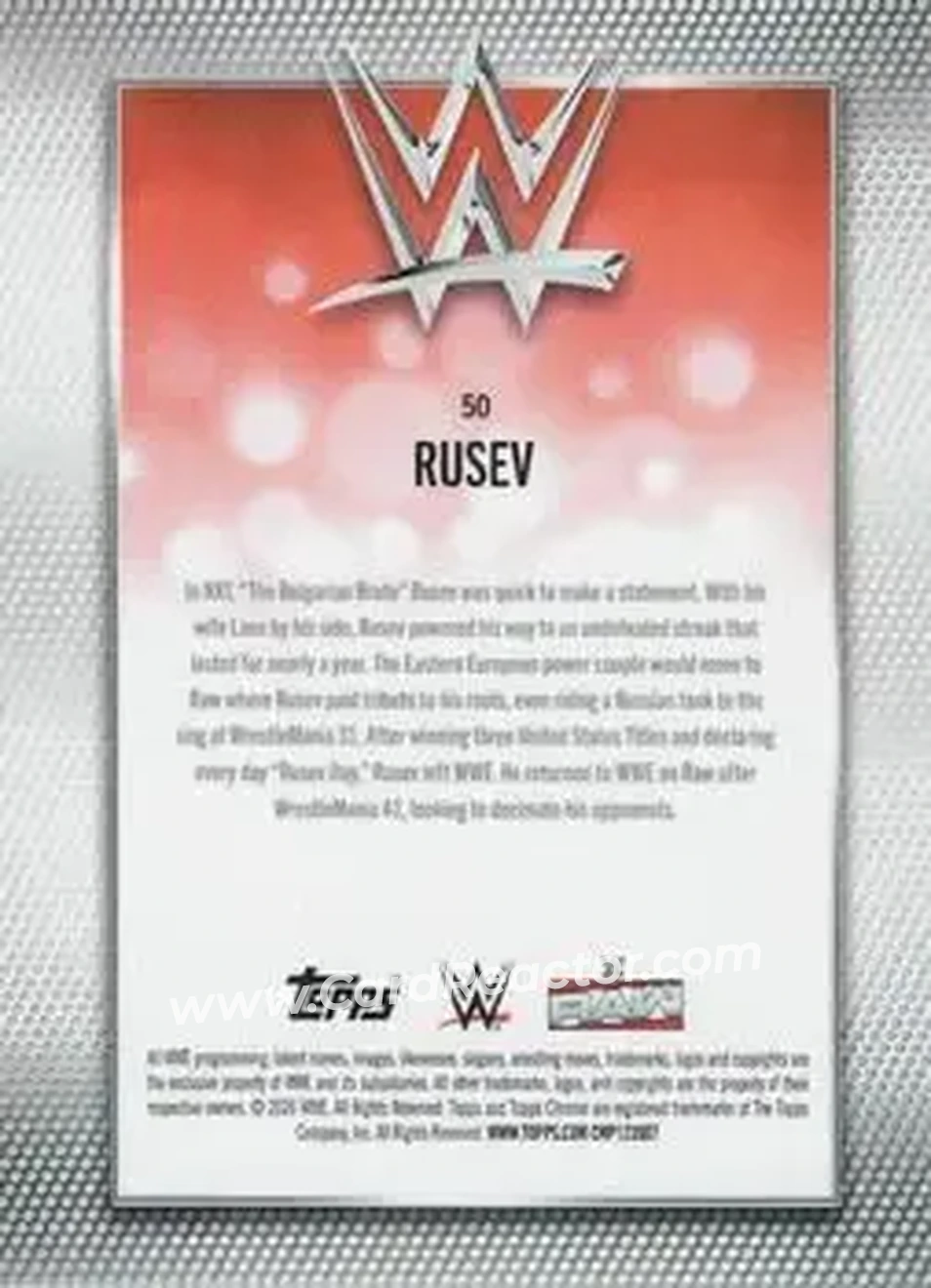 2026 Topps Chrome WWE - Aqua Refractor #50 - Miro - Back