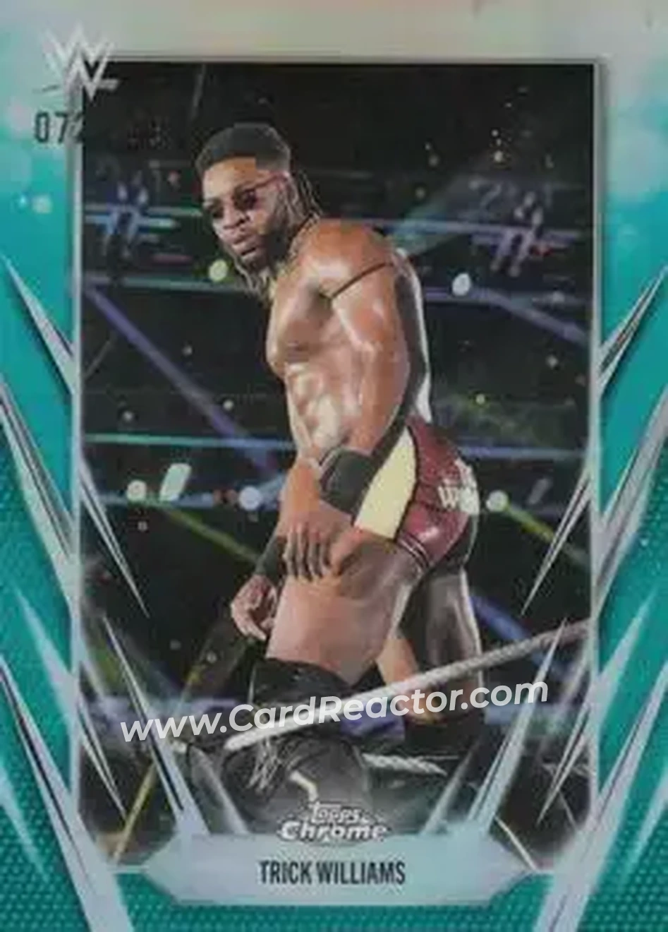 2026 Topps Chrome WWE - Aqua Refractor #52 - Trick Williams - Front