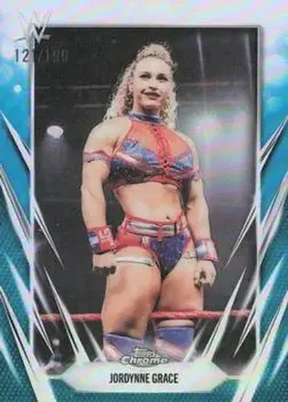 2026 Topps Chrome WWE - Aqua Refractor #56 - Jordynne Grace