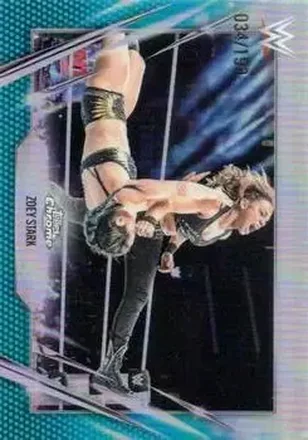 2026 Topps Chrome WWE - Aqua Refractor #60 - Zoey Stark