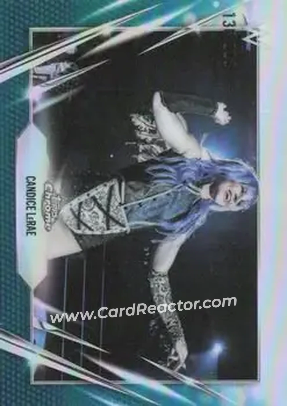 2026 Topps Chrome WWE - Aqua Refractor #90 - Candice LeRae - Front