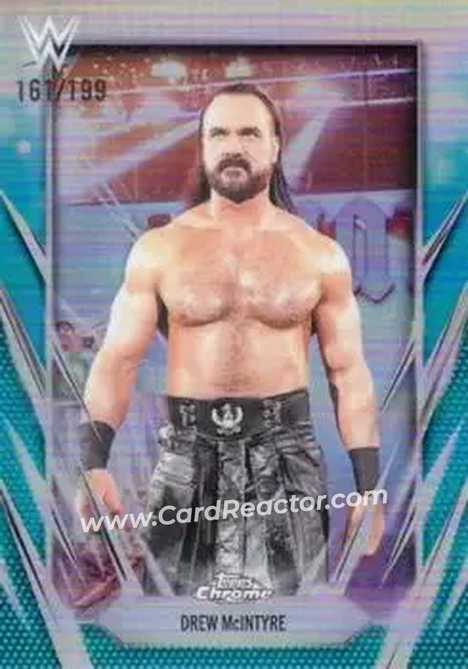 2026 Topps Chrome WWE - Aqua Refractor #96 - Drew McIntyre - Front