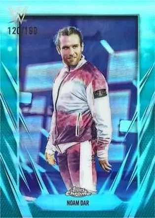2026 Topps Chrome WWE - Aqua Refractor #130 - Noam Dar