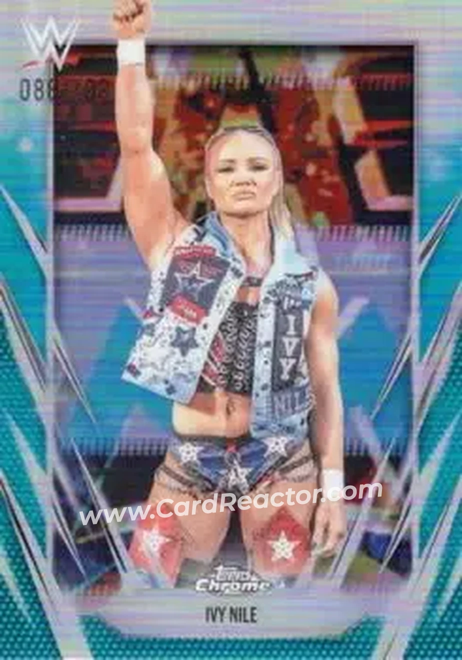 2026 Topps Chrome WWE - Aqua Refractor #181 - Ivy Nile - Front