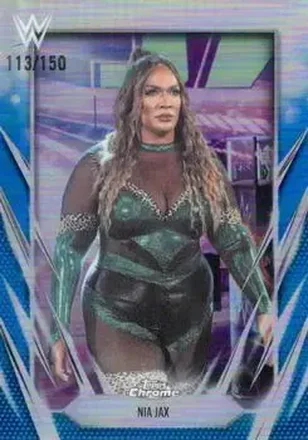 2026 Topps Chrome WWE - Blue Refractor #37 - Nia Jax