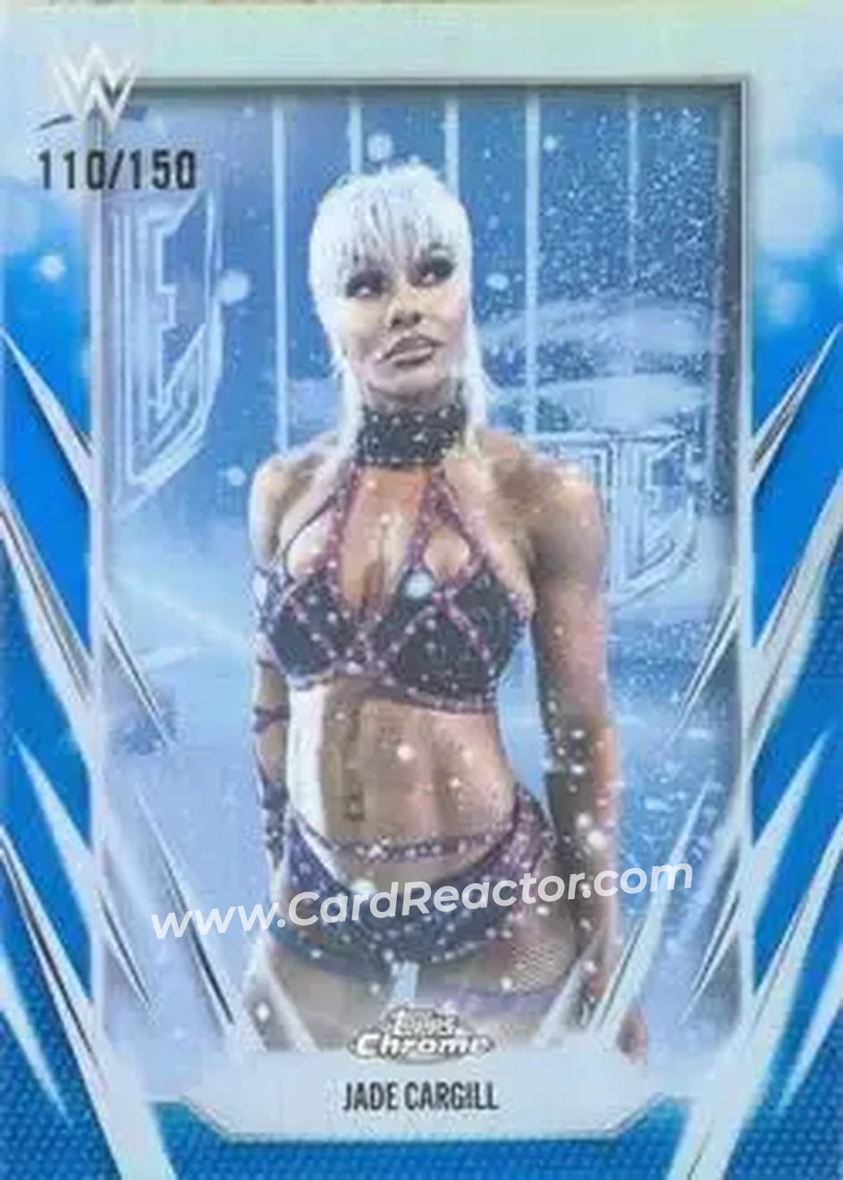 2026 Topps Chrome WWE - Blue Refractor #45 - Jade Cargill - Front 2026 Topps Chrome WWE - Blue Refractor #45 - Jade Cargill - Front